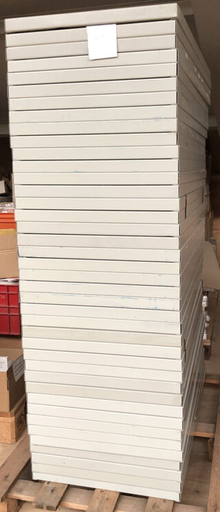 Ca. 46x Legborden 97 x 50cm diep